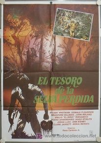 Cinéma: AEA71 EL TESORO DE LA SELVA PERDIDA RENE CARDONA JR. GORE POSTER ORIGINAL 70X100 ESTRENO